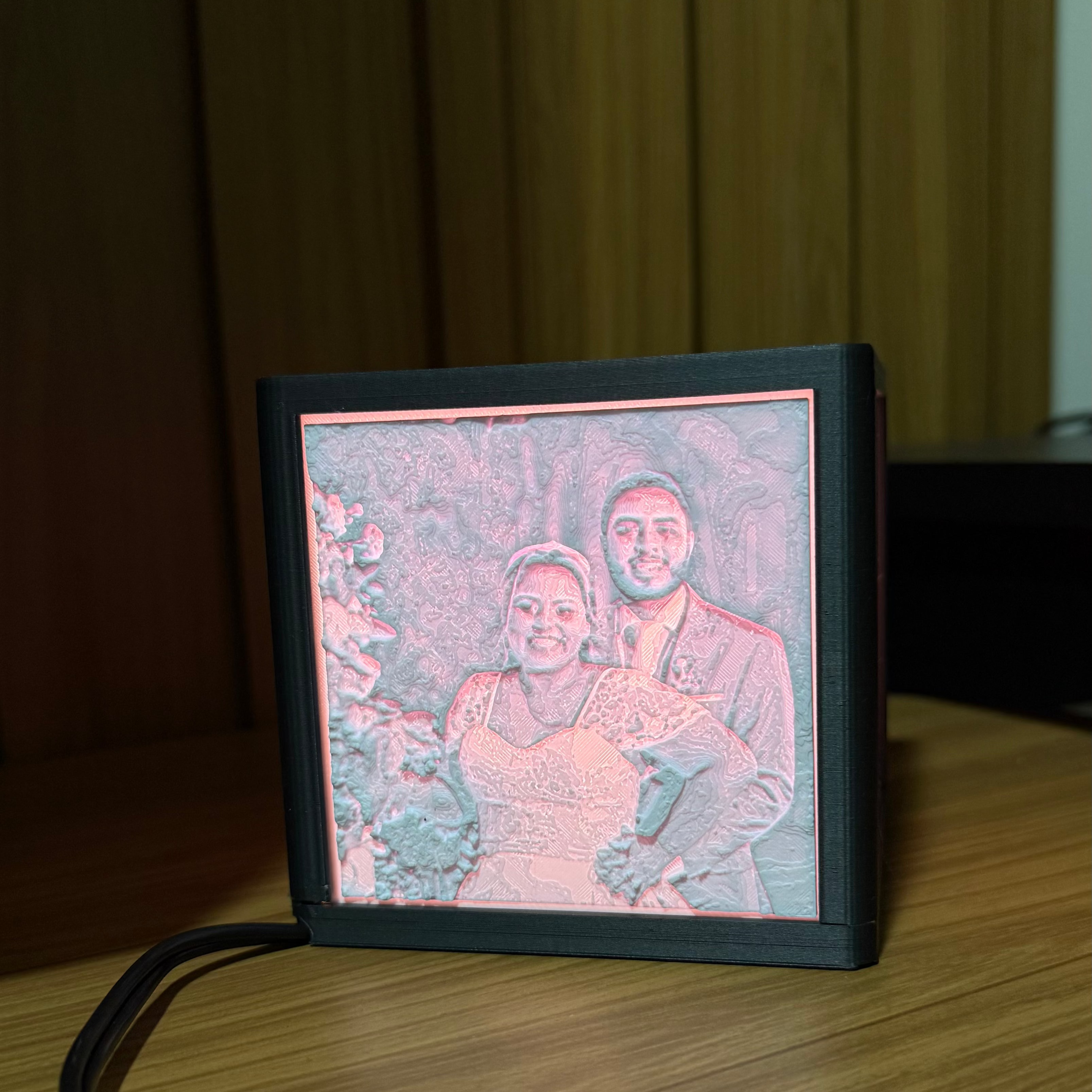 Luminária Personalizada com 4 Fotos Suas